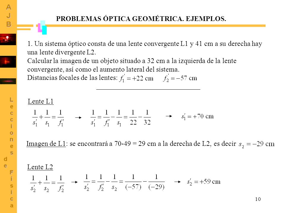SISTEMAS DE LENTES DELGADAS ppt descargar